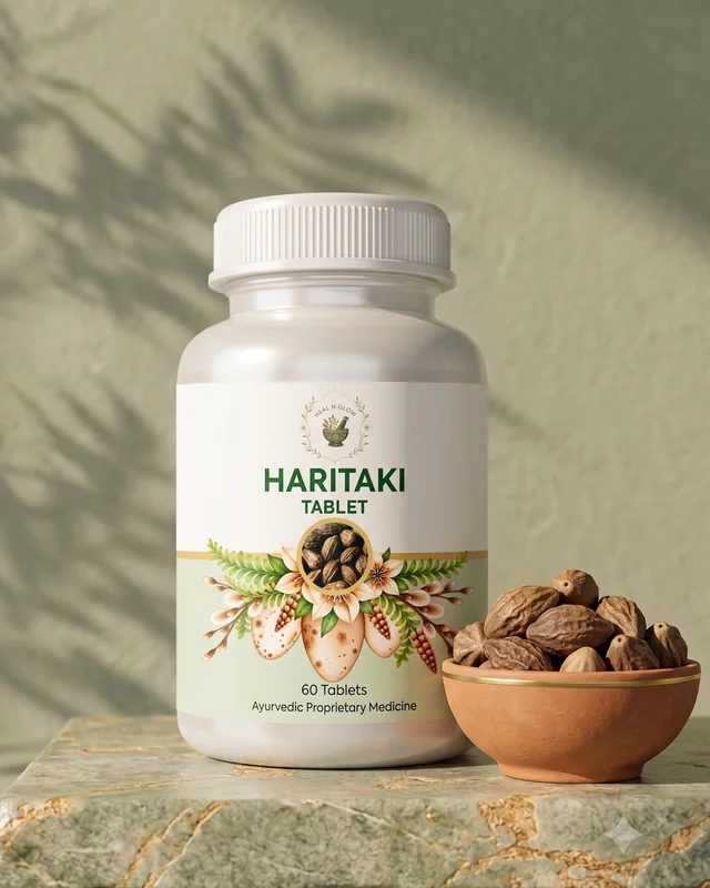 Haritaki with its herbs